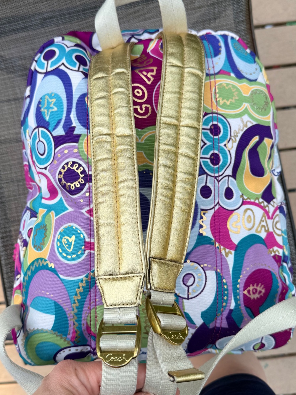 Coach Poppy Pop-C Limited Edition Graffiti Backpack - Picture 4 of 12